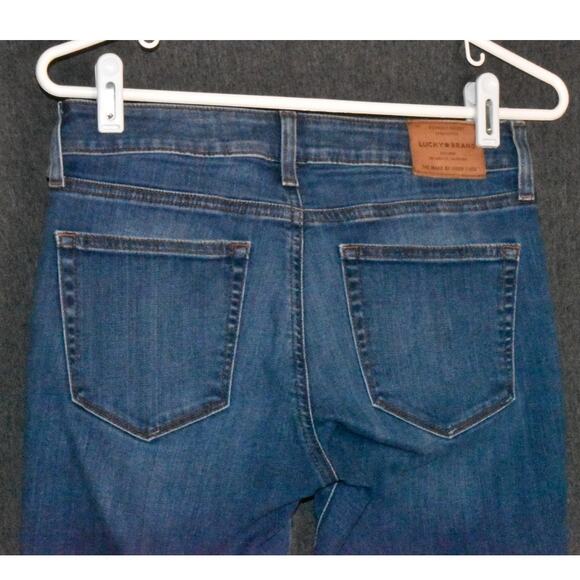 Lucky Brand Lolita Boot Cut Women's 2/26 Western Distressed Denim Jeans - Picture 5 of 11